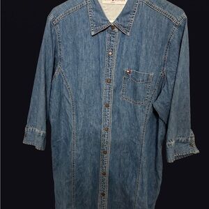 Tommy Hilfiger Blue Denim Mini Dress